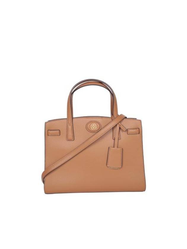 Robinson Pebbled Tote Bag Brown - TORY BURCH - BALAAN 1