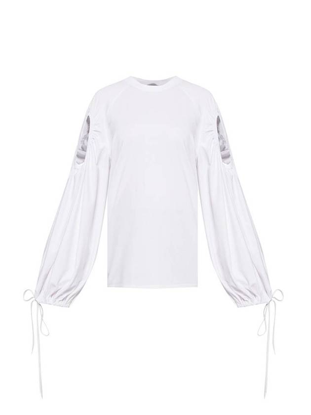 cut-out oversized long-sleeved T-shirt - BURBERRY - BALAAN 1