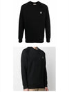 Grey Fox Head Patch Classic Sweatshirt Black - MAISON KITSUNE - BALAAN 5