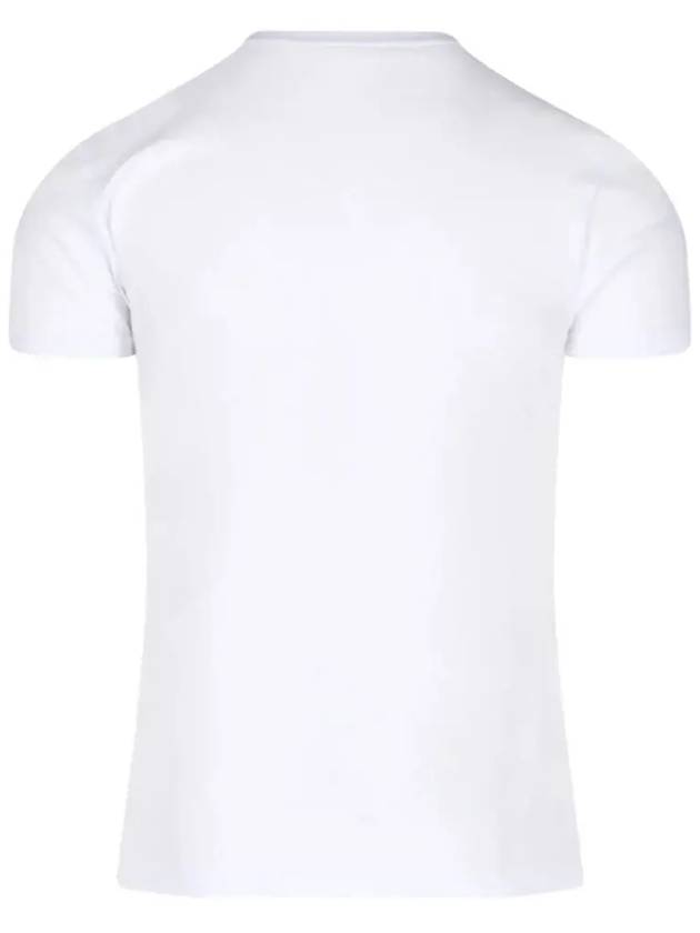 Embroided ORB Peru Short Sleeve T-Shirt White - VIVIENNE WESTWOOD - BALAAN 4