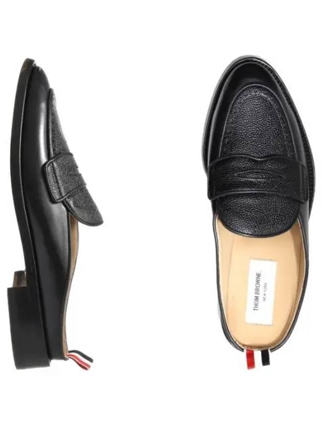 Varsity Grain Leather Penny Loafers Men - THOM BROWNE - BALAAN 1