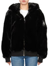 Portland Bunny Fur Jacket Black - MOOSE KNUCKLES - BALAAN 3