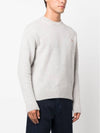 Baby Fox Patch Regular Knit Top Light Grey Melange - MAISON KITSUNE - BALAAN 4