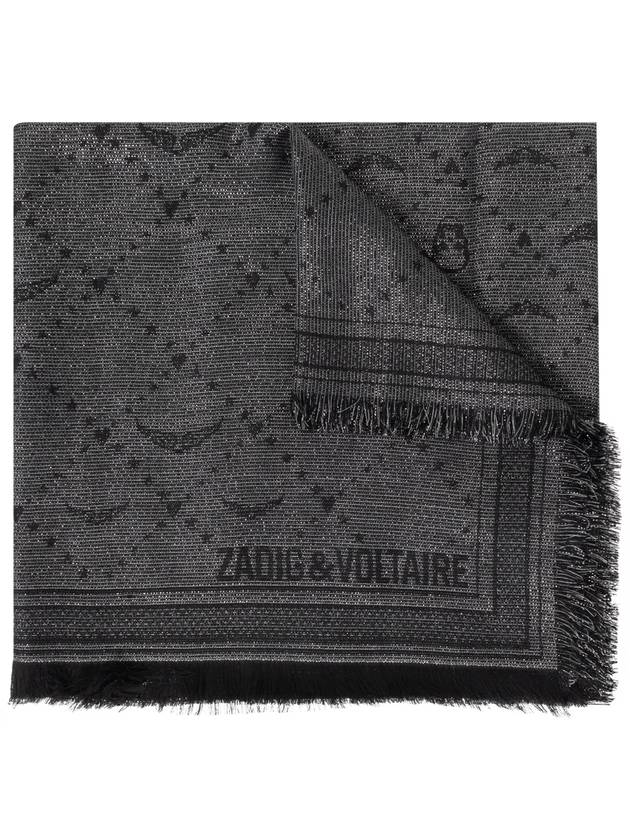 Zadig & Voltaire Scarf Glenn, Women's, Grey - ZADIG & VOLTAIRE - BALAAN 1