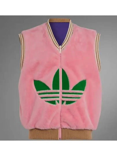 Adicolor Heritage Logo Zip Up Vest Pink - ADIDAS - BALAAN 2