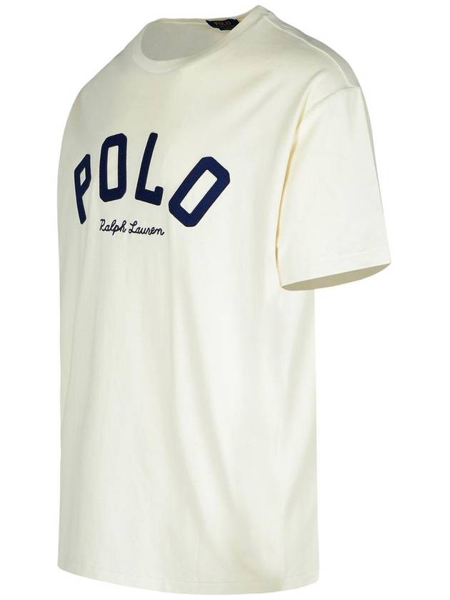 Polo Ralph Lauren Cream Cotton T-Shirt - POLO RALPH LAUREN - BALAAN 2