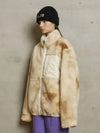 Reversible Fleece Jacket Ivory - UNALLOYED - BALAAN 3