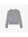 Baby Fox Patch Regular Cardigan Grey Melange - MAISON KITSUNE - BALAAN 3