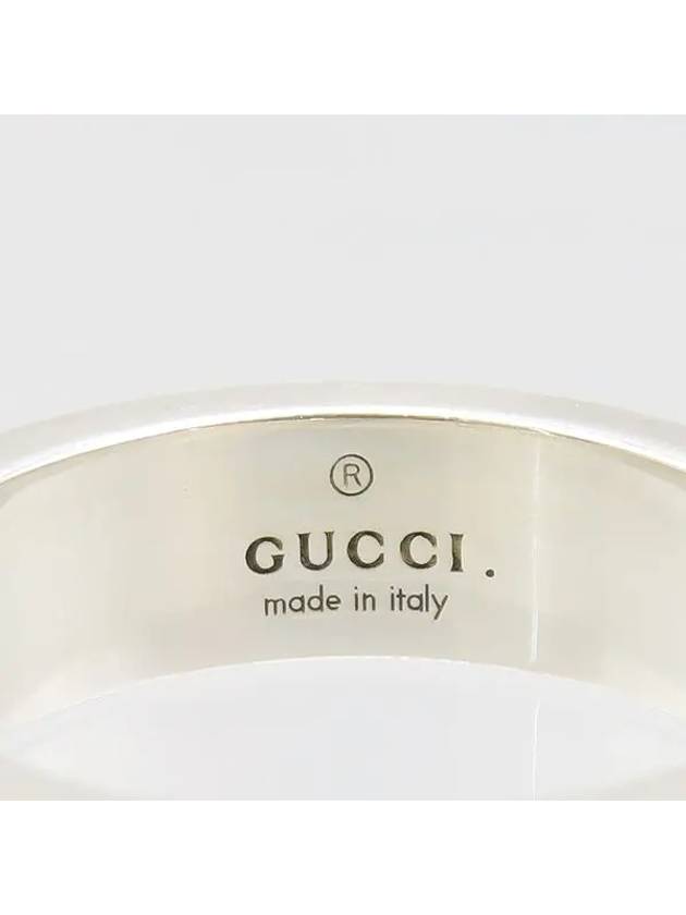 477339 AG925 Silver GG Ghost Logo 6MM Ring - GUCCI - BALAAN 4