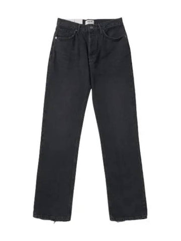 A Goldie Luna mid rise straight denim pants black jeans - AGOLDE - BALAAN 1