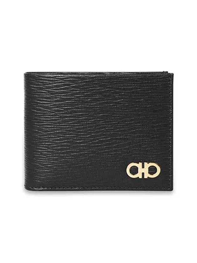 ID Window Gancini Half Wallet Black - SALVATORE FERRAGAMO - BALAAN 3