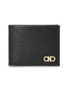 ID Window Gancini Half Wallet Black - SALVATORE FERRAGAMO - BALAAN 2