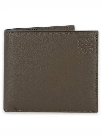 Men's Bifold Coin Soft Grained Calfskin Half Wallet Brown - LOEWE - BALAAN 2