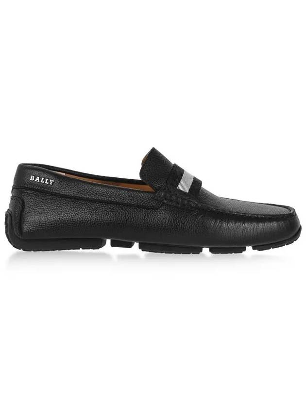 Men PEARCE Leather Driving Shoes Black - BALLY - BALAAN 3