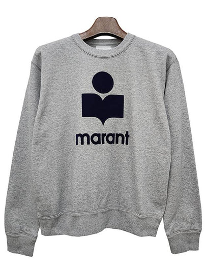 Mikoy Big Logo Cotton Sweatshirt Grey - ISABEL MARANT - BALAAN 2