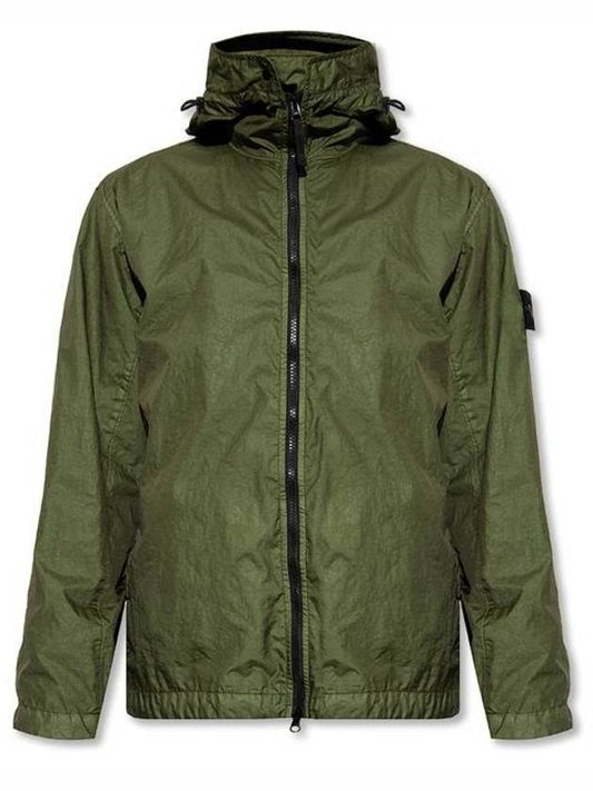 Waffen Patch Membrana Hooded Jacket Khaki - STONE ISLAND - BALAAN 2