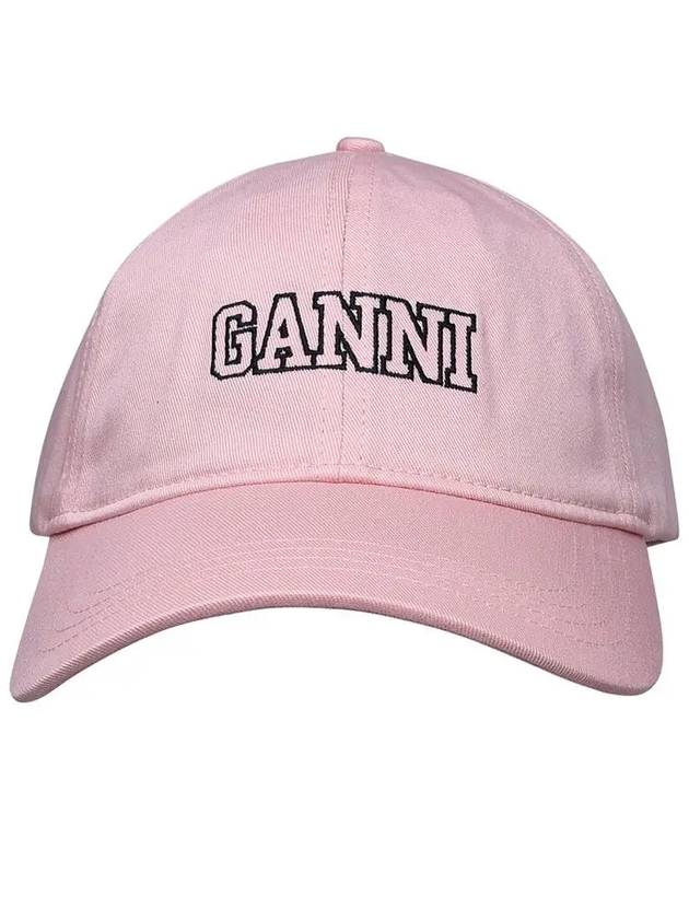 Embroid Logo Ball Cap Lilac - GANNI - BALAAN 2