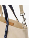 Cabas XS AJ 2way Canvas Tote Bag Beige - VANESSA BRUNO - BALAAN 5