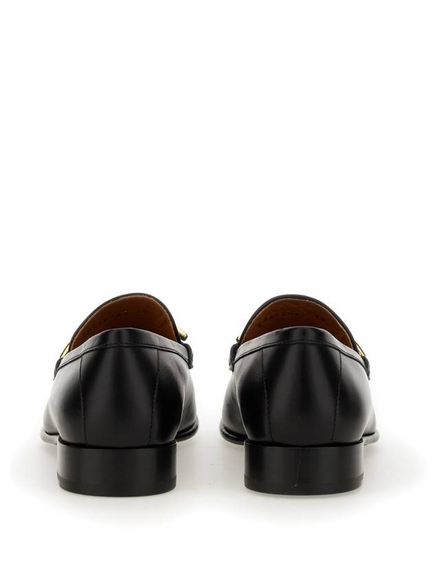 V Logo Signature Calfskin Loafers Black - VALENTINO - BALAAN 5