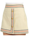 Short Skirt 744821ZAHEY 9783 IVORY - GUCCI - BALAAN.