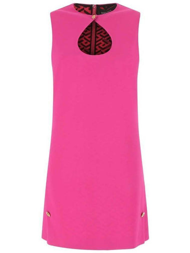 cutout sleeveless short dress pink - VERSACE - BALAAN 1