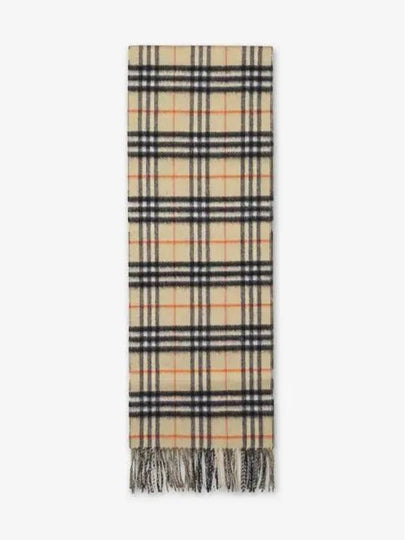 Check Reversible Cashmere Scarf Sand Green - BURBERRY - BALAAN 2