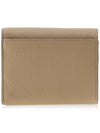 TB Grainy Leather Half Wallet Oat Beige - BURBERRY - BALAAN 4