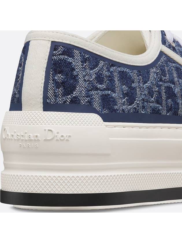 Walk'n'Dior Platform Cotton Low Top Sneaker Blue - DIOR - BALAAN 6