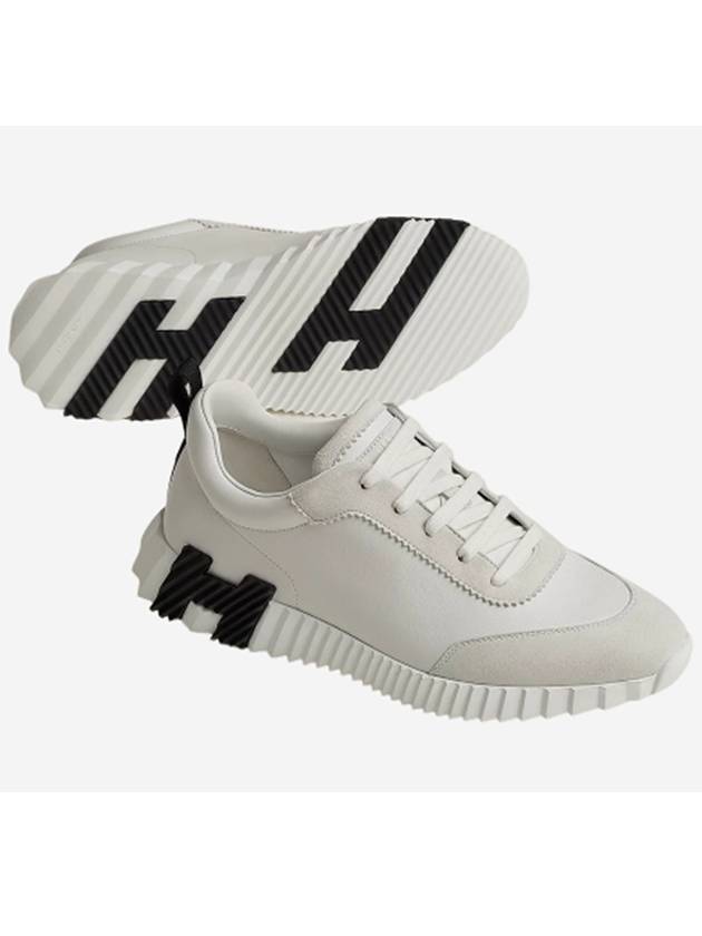 Bouncing Low Top Sneakers White - HERMES - BALAAN 3