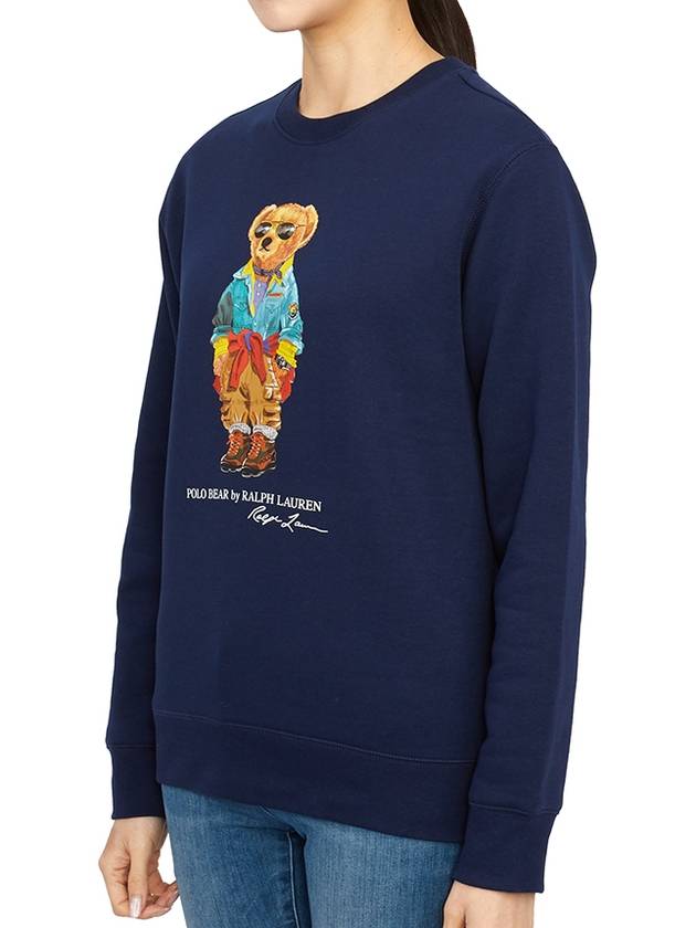 Kids Bear 323898062 001 NAVY Brushed Long Sleeve Sweatshirt - POLO RALPH LAUREN - BALAAN 2