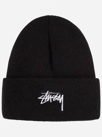 stock cuff beanie black - STUSSY - BALAAN 1