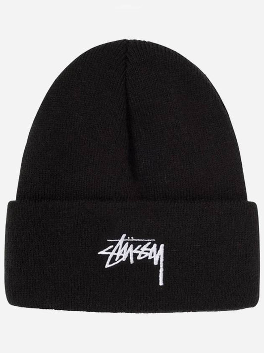 stock cuff beanie black - STUSSY - BALAAN 1