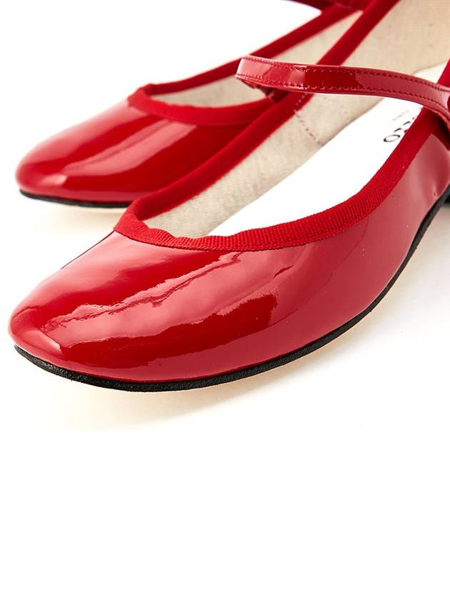 Women's Rose Mary Jane Middle Pumps Red - REPETTO - BALAAN 7