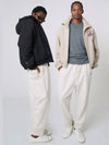 AU42PT08 Sweatshirt baggy pants melange beige - ATHPLATFORM - BALAAN 11