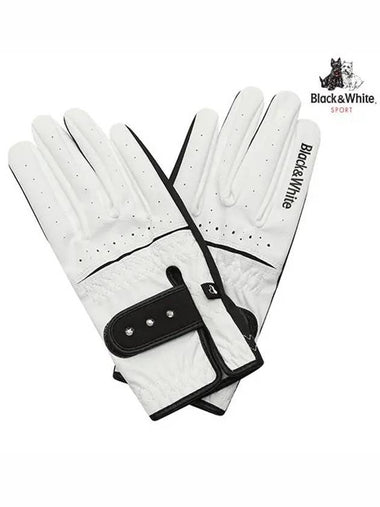 Golf Gloves 8803LXAGWHITE - BLACK&WHITE - BALAAN 1