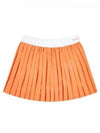 New Serif Pleated Skirt Orange - SPORTY & RICH - BALAAN 2