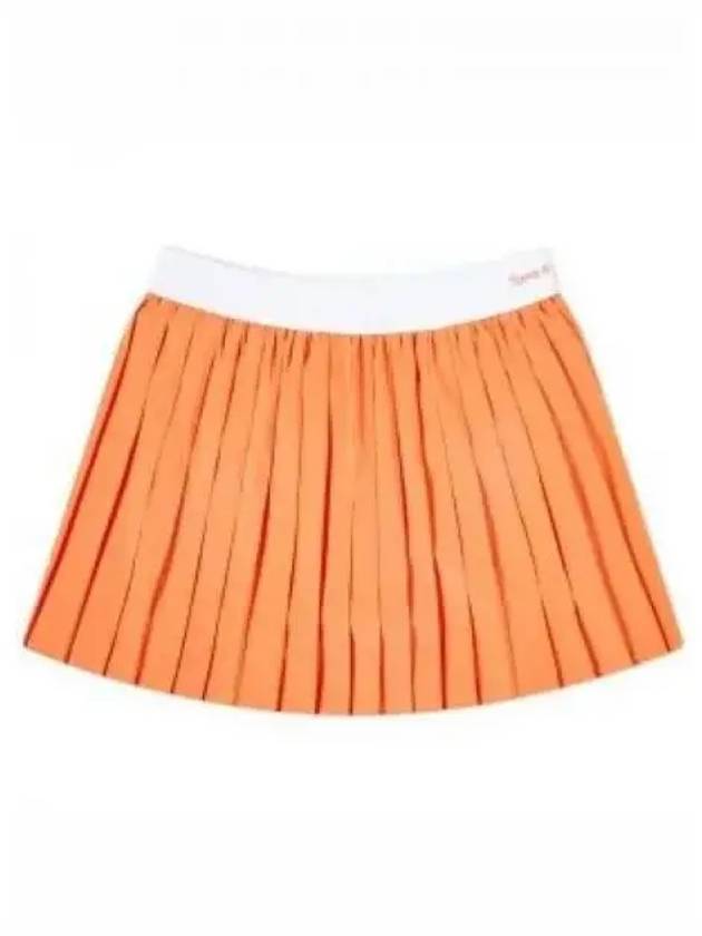 New Serif Pleated Skirt Orange - SPORTY & RICH - BALAAN 2