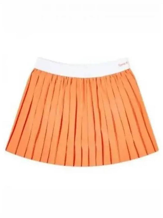 New Serif Pleated Skirt Orange - SPORTY & RICH - BALAAN 2