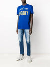 suede patch slim biker jeans - DSQUARED2 - BALAAN.