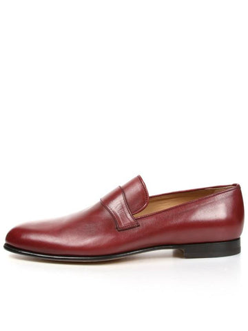 Calfskin burgundy loafers QFCM0L - BRIONI - BALAAN 1