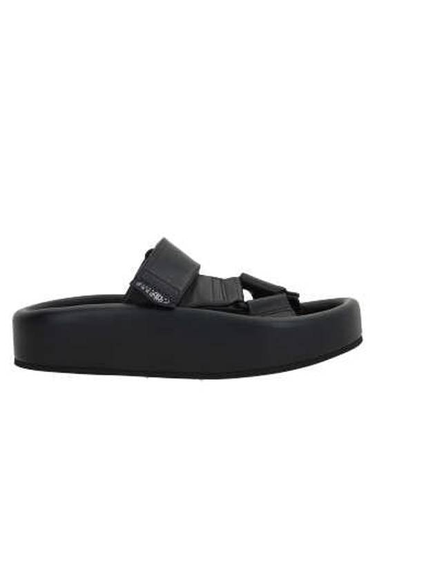 Webbing Slip-on Platform Sandals Black - MAISON MARGIELA - BALAAN 3