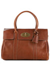 Natural Vegetable Tanned Bayswater Tote Bag Oak - MULBERRY - BALAAN 1