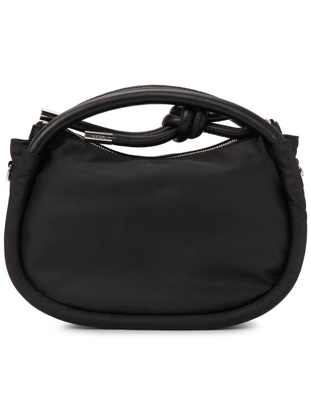 Knot Mini Nylon Shoulder Bag Black - GANNI - BALAAN 5