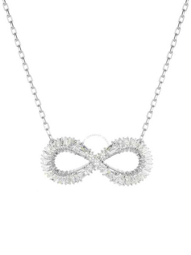 Hyperbola Infinity Pendant Necklace Silver - SWAROVSKI - BALAAN 2