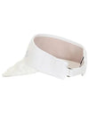 Women's Fabric Twisted Visor 8714LZSP_WHITE - BLACK&WHITE - BALAAN 4