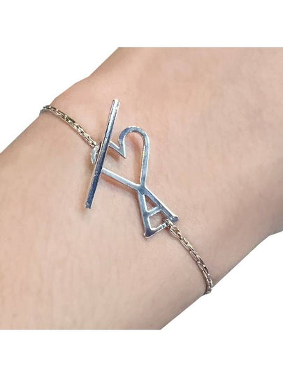 Heart Logo Bracelet Silver - AMI - BALAAN 2