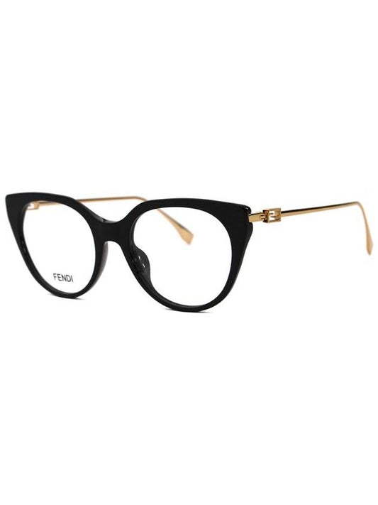 FE50010I 001 Officially imported cat eye horn rim Asian fit luxury glasses frame - FENDI - BALAAN 1