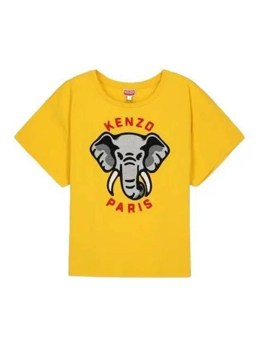 Elephant short sleeve t shirt yellow - KENZO - BALAAN 1