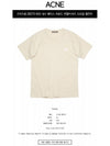 Nash Face Short Sleeve T-Shirt Oatmeal Melange - ACNE STUDIOS - BALAAN 3