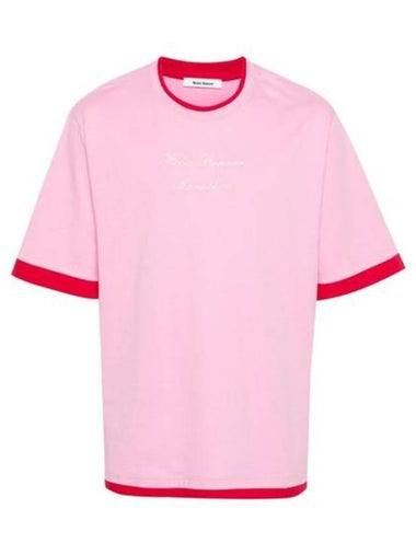 Marathon Short Sleeve T-Shirt Pink - WALES BONNER - BALAAN 1